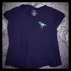 Dino wearing sunglasses tee shirt